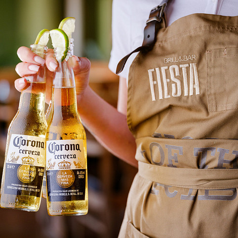 Fiesta restaurant in Cala’n Bosch, tex‑mex cuisine by the marina.