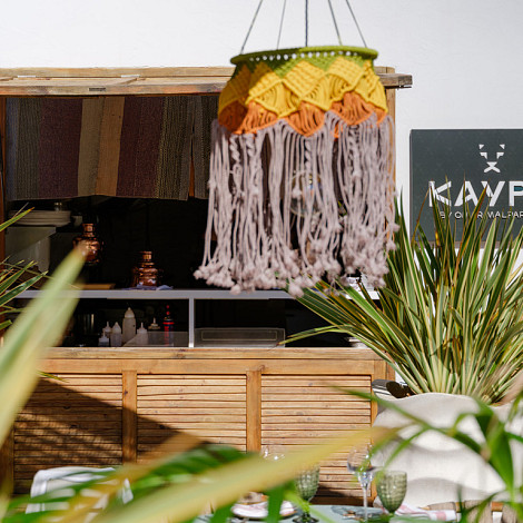 Kaypa restaurant at Suites del Lago, Peruvian cuisine in Menorca with ceviches and pisco bar.